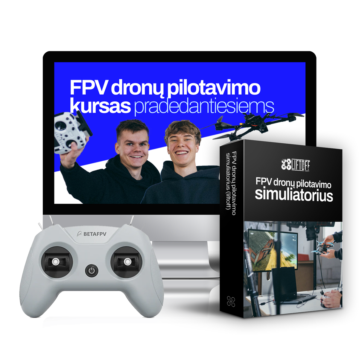 FPV dronų valdymo pradžiamokslis